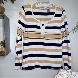 *30% OFF* VILLAGER STRIPED SWEATER